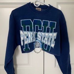 Penn state one of a kind cropped sweatshirt
